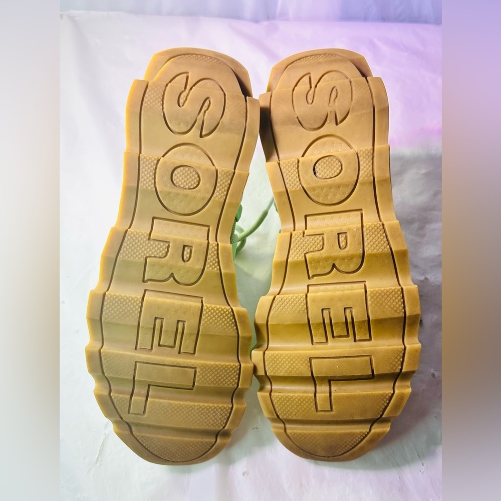 Sorel Mint Green Knit Lace-Up Athletic Sneakers - Picture 10 of 11